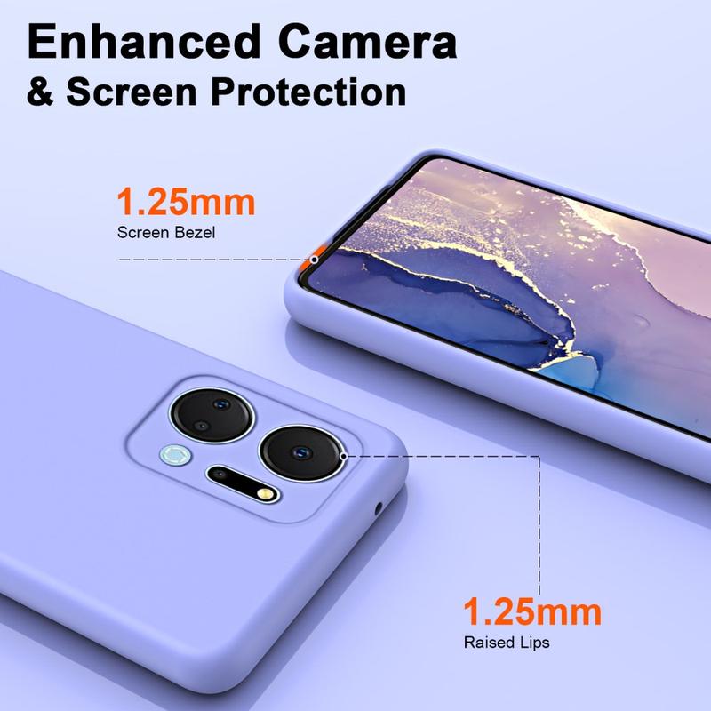 WOBURN Cover Sfumata TPU Per Huawei Honor X7a - Custodia Morbida Blu/Rosa, Antiurto E Antigraffio
