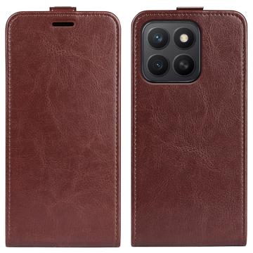 Honor X8c Vertical Flip Case with Card Slot - Brown