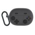 Huawei FreeBuds Pro 5 Retro Gamepad Silicone Case with Carabiner - Dark Grey