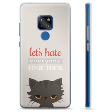 Huawei Mate 20 Hybrid Case - Angry Cat
