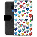 Huawei Mate 20 Premium Wallet Case - Hearts