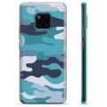 Huawei Mate 20 Pro TPU Case - Blue Camouflage
