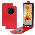 Huawei Mate 50 Vertical Flip Case with Card Slot - Red
