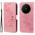 Huawei Mate 70 Air Mandala Series Wallet Case - Pink
