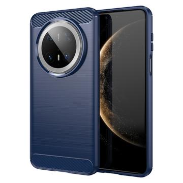 Huawei Mate 70 Pro/70 Pro+ Brushed TPU Case - Carbon Fiber - Blue