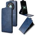 Huawei Mate 80 Pro Max Vertical Flip Case with Stand - Dark Blue