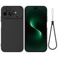 Huawei Nova 15 Ultra Liquid Silicone Case with Hand Strap