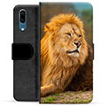Huawei P20 Premium Wallet Case - Lion