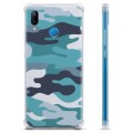 Huawei P20 Lite Hybrid Case - Blue Camouflage