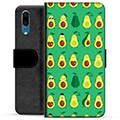 Huawei P20 Premium Wallet Case - Avocado Pattern