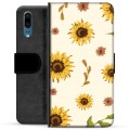 Huawei P20 Premium Wallet Case - Sunflower