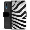 Huawei P20 Premium Wallet Case - Zebra