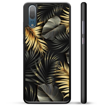 Huawei P20 Protective Cover - Golden Leaves