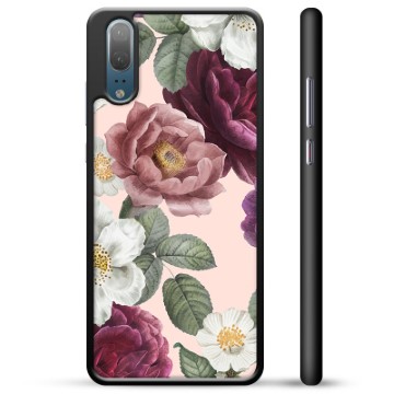 Huawei P20 Protective Cover - Romantic Flowers