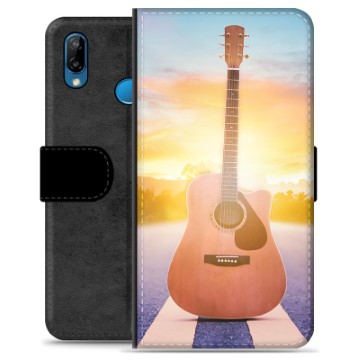 Huawei P20 Lite Premium Wallet Case - Guitar