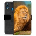 Huawei P20 Lite Premium Wallet Case - Lion