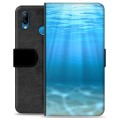 Huawei P20 Lite Premium Wallet Case - Sea