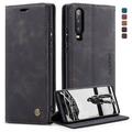 Huawei P30 Caseme 013 Series Wallet Case - Black