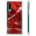 Huawei P30 Hybrid Case - Red Marble