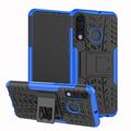 Huawei P30 Lite Anti-Slip Hybrid Case with Kickstand - Blue / Black