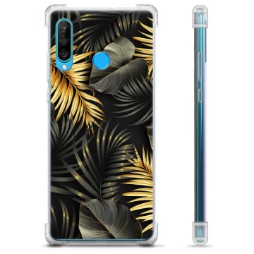 Huawei P30 Lite Hybrid Case - Golden Leaves