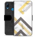Huawei P30 Lite Premium Wallet Case - Abstract Marble