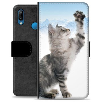 Huawei P30 Lite Premium Wallet Case - Cat