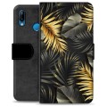 Huawei P30 Lite Premium Wallet Case - Golden Leaves