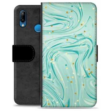 Huawei P30 Lite Premium Wallet Case - Green Mint