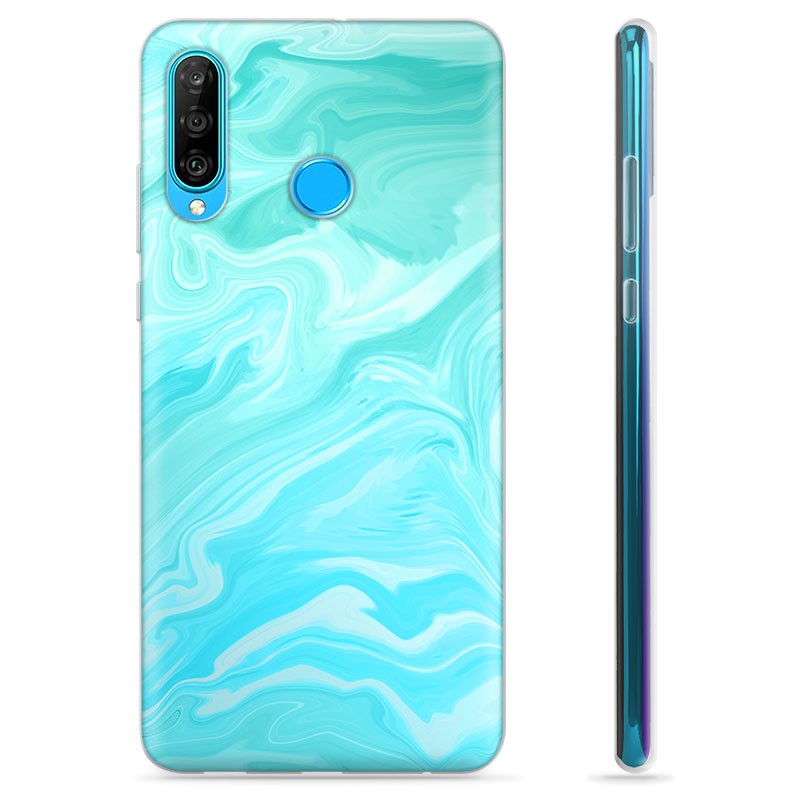 Huawei P30 Lite TPU Case Blue Marble
