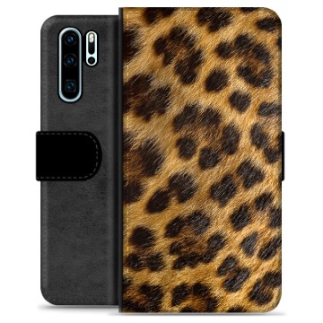 Huawei P30 Pro Premium Wallet Case - Leopard