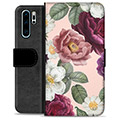 Huawei P30 Pro Premium Wallet Case - Romantic Flowers