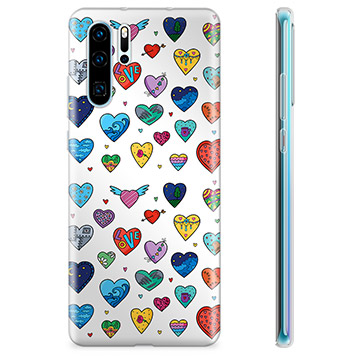 Huawei P30 Pro TPU Case - Hearts