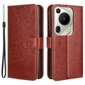 Huawei Pura 70 Ultra/70 Pro Wallet Case with Magnetic Closure - Brown