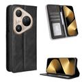 Huawei Pura 80 Pro/80 Pro+ Retro Wallet Case with Magnetic Closure