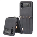 Samsung Galaxy Z Flip4 5G Hybrid Case with Card Holder - Black