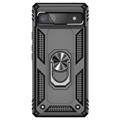 Google Pixel 6a Hybrid Case with Metal Kickstand - Black