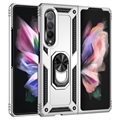 Samsung Galaxy Z Fold3 5G Hybrid Case with Metal Kickstand - Silver