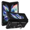 Samsung Galaxy Z Fold4 5G Hybrid Case with Metal Kickstand - Black