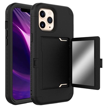 iPhone 12 Pro Max Hybrid Case with Hidden Mirror & Card Slot - Black