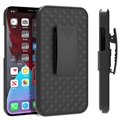 iPhone 13 Hybrid Case with Belt Clip - Black