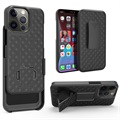 iPhone 13 Pro Hybrid Case with Belt Clip - Black