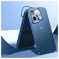iPhone 14 Pro Max Hybrid Case with Hidden Kickstand - Blue