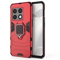 OnePlus 10 Pro Hybrid Case with Ring Holder - Red