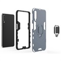 Samsung Galaxy A7 (2018) Hybrid Case with Ring Holder - Grey