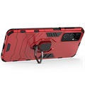 Samsung Galaxy M23/F23 Hybrid Case with Ring Holder - Red