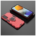 Samsung Galaxy M23/F23 Hybrid Case with Ring Holder - Red