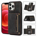 iPhone 14 Pro Hybrid Case with Wallet - Black