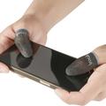 IMAK 1 Pair Finger Sleeve Breathable Sensitive Sweat-proof Silver Fiber Gaming Finger Cover for PUBG Mobile Game