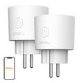 IMOU CE2P WiFi Smart Plug with Energy Monitoring, Scheduling, Voice Control - 2 Pcs.